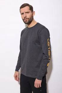 Koszulka Carhartt Heavyweight Sleeve Logo - Koszulki męskie - miniaturka - grafika 1
