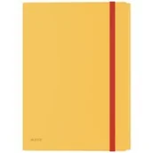 Teczki i skoroszyty - Leitz Teczka z gumką A4 PP COSY z wewnętrzną kieszenią żółta ciepła /46190019/ ES1487-6 - miniaturka - grafika 1