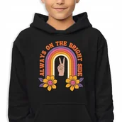 Bluzy dla dziewczynek - Bluza Dziecięca Z Kapturem 140 Cm Always On The Bright Side Gravity Falls - miniaturka - grafika 1