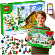 Klocki - LEGO Minecraft Kalendarz Adwentowy 2025 Dla Chłopca i Dziewczynki ADWENT PREZENT DLA DZIECKA (21280) 7 8 9 10 11 12 Latka + EBOOK - miniaturka - grafika 1