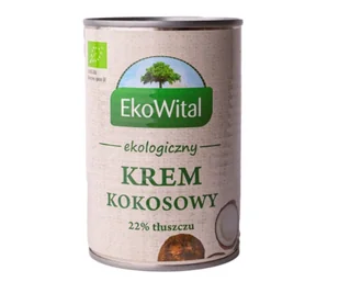 BIO Krem kokosowy 22% tłuszczu (mleczko kokosowe) 400ml 1 szt. - Konfitury, marmolady, powidła - miniaturka - grafika 1