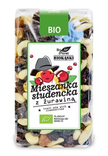 Bio Planet seria BIOKĄSKI MIESZANKA STUDENCKA Z ŻURAWINĄ BIO 400 g - bioplanet-326 - Zdrowa żywność - miniaturka - grafika 1