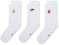 Skarpetki damskie - Nike chłopięce Y NK CODZIEŃ LTWT CREW 3PR, skarpety Wh(do)/Wh(sy)/Wh(do), M - miniaturka - grafika 1