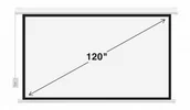 Ekrany projekcyjne - Deluxx Ekran projekcyjny elektryczny z pilotem Camrock Matte ER 120 - miniaturka - grafika 1
