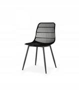 Krzesła - Modesto Design MODESTO krzesło BASKET czarne polipropylen PC601T.ALLBLACK - miniaturka - grafika 1