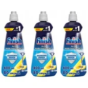 Środki do zmywarek - Finish Nabłyszczacz do zmywarki płyn nabłyszczający Lemon zestaw 3 x 400 ml - miniaturka - grafika 1