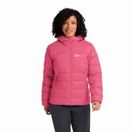 Kurtki damskie - Damska kurtka puchowa Jack Wolfskin ATHER DOWN HOODY W RDS bubblegum - 3XL - miniaturka - grafika 1