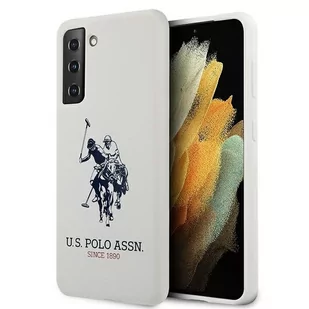 U.s. polo assn US Polo USHCS21SSLHRWH S21 G991 biały/white Silicone Logo - Etui i futerały do telefonów - miniaturka - grafika 1