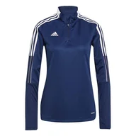 Bluzy damskie - Bluza Damska Adidas Tiro 21 Training Top Granatowa Gk9660-L - miniaturka - grafika 1