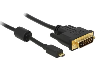 Delock Przewód HDMI z męskim wtykiem Micro-D > DVI 24+1 wtyk męski 2m (83586) - Kable komputerowe i do monitorów - miniaturka - grafika 2
