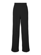 Spodnie damskie - Vero Moda Spodnie w kolorze czarnym - miniaturka - grafika 1