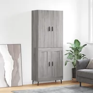 Witryny - vidaXL Witrynka szary dąb sonoma 69,5x34x180cm materiał drewnopochodny - miniaturka - grafika 1