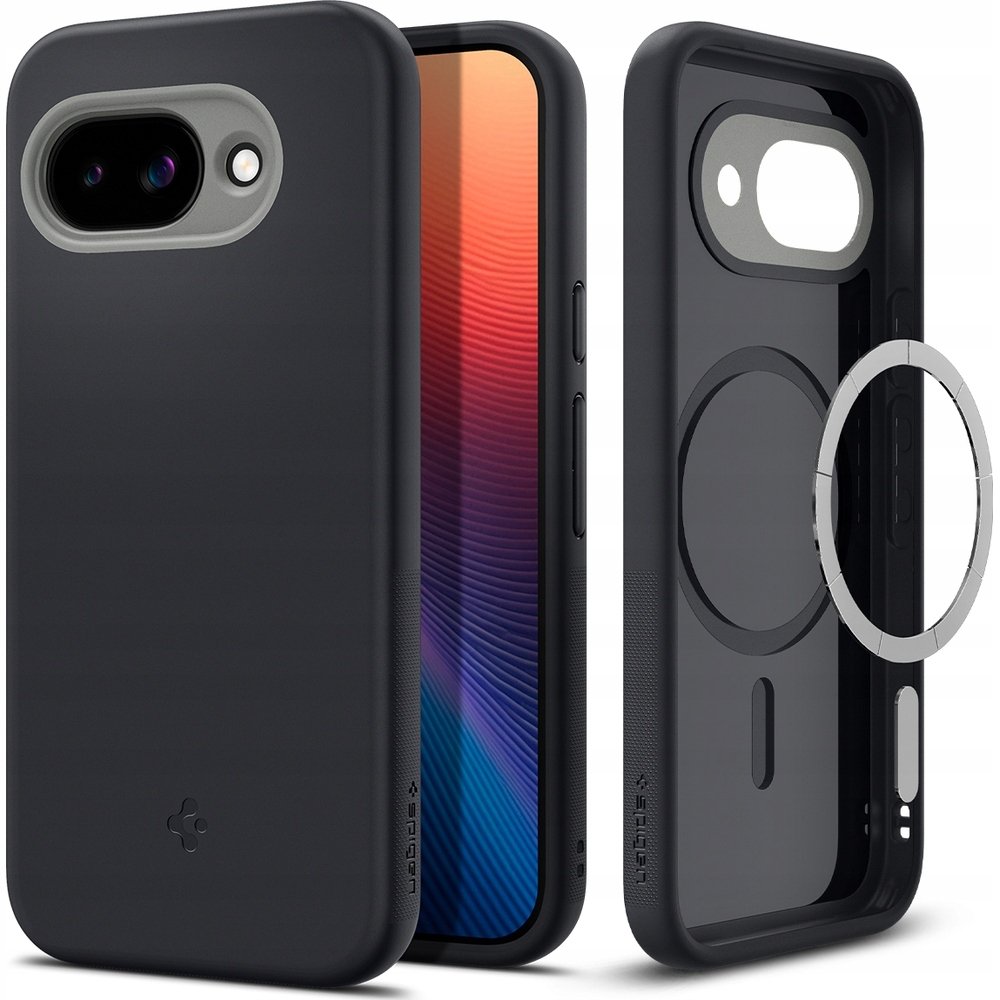 Spigen Etui Nano Pop Mag do MagSafe do Google Pixel 9a, czarno-szare