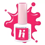 Lakiery hybrydowe - HI HYBRID Lakier hybrydowy 374 Strawberry Red 5ml - miniaturka - grafika 1