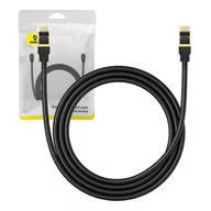 Kable miedziane - Kabel sieciowy kat. 8 Baseus Ethernet RJ45, 40Gbps, 1,5m (czarny) - miniaturka - grafika 1