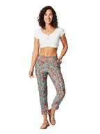 Spodnie damskie - Aller Simplement Spodnie w kolorze turkusowo-pomarańczowym - miniaturka - grafika 1