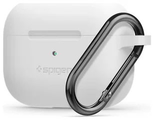 Apple Spigen SPIGEN SILICONE FIT AIRPODS PRO WHITE - Akcesoria do słuchawek - miniaturka - grafika 3