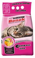 Żwirek dla kotów - benek Super Benek Compact Zapachowy Cytrusowa Świeżość różowy) 10L - miniaturka - grafika 1