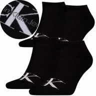 Skarpetki damskie - Calvin Klein Skarpetki Stopki 2 Pary 39-42 Czarne Ck - miniaturka - grafika 1
