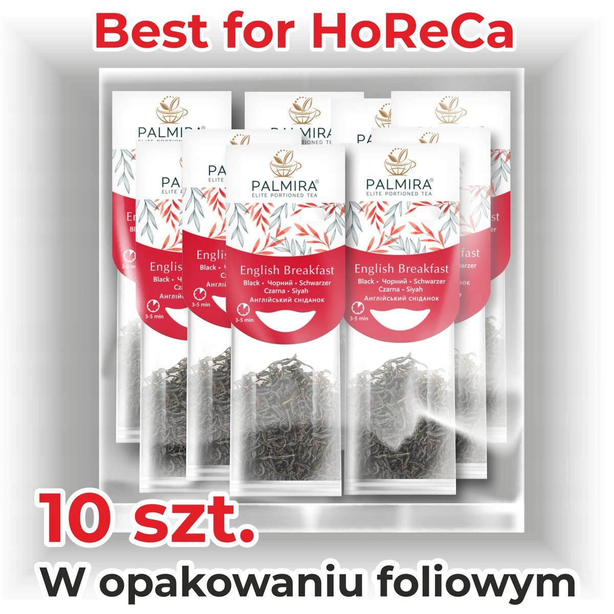 Palmira English Breakfast - liściasta czarna herbata w saszetkach