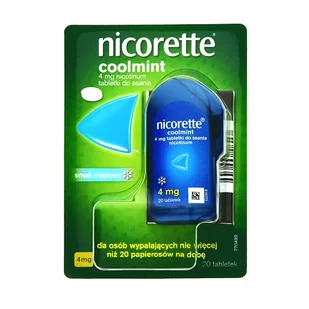 McNeil Nicorette Coolmint 4mg 20 szt. - Rzucanie palenia - miniaturka - grafika 1