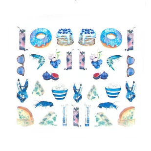 Allepaznokcie Naklejki wodne do paznokci Nr BN 1798 - Ozdoby do paznokci - miniaturka - grafika 1