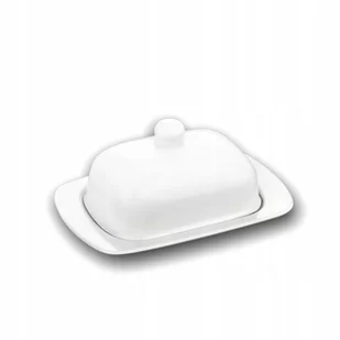 Maselniczka Biała Porcelanowa 19 Cm Wl-996109/1C - Pozostałe akcesoria kuchenne - miniaturka - grafika 1