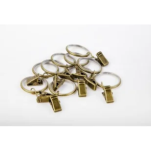 Kółko cichobieżne +żabka fi19 antyczny mosiądz 10 szt. - Akcesoria do wystroju okien - miniaturka - grafika 1