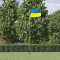 Flagi i akcesoria - Flaga Ukrainy z masztem, 5,55 m, aluminium Lumarko! - miniaturka - grafika 1