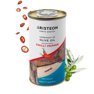 Oliwa z oliwek z chilli 250 ml ARISTEON Grecja Zakynthos - Oliwa - miniaturka - grafika 1