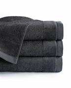 Ręczniki - Ręcznik bawełniany Vito 100x150 frotte grafitowy 550 g/m2 - miniaturka - grafika 1