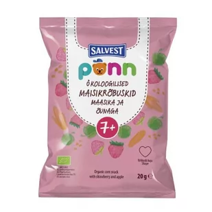 SALVEST PÕNN BIO Chrupki truskawkowe, 20 g - Kaszki dla dzieci - miniaturka - grafika 1