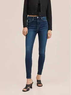 Spodnie damskie - Mango Jeansy Soho 27011123 Granatowy Skinny Fit - grafika 1