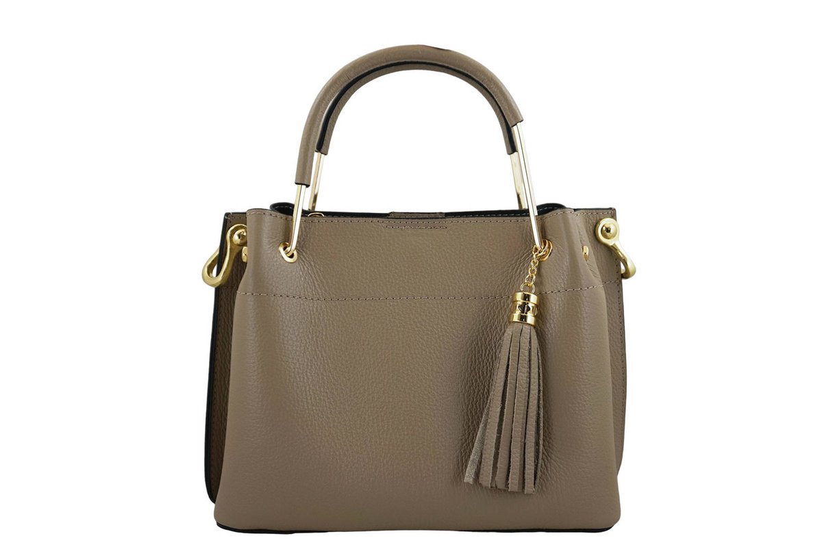 Torebki kuferki damskie - ciemny Beż