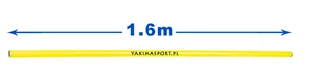 Yakimasport Laska treningowa, gimnastyczna 160 cm - pomarańczowa - Piłka nożna - miniaturka - grafika 1