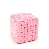 Pufy i podnóżki - Pufa Rubik Jasny Różowy Halmar - miniaturka - grafika 1