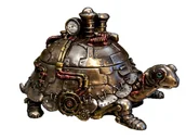 Pudełka i szkatułki - ŻÓŁW SZKATUŁKA W STYLU STEAMPUNK NA PREZENT VERONESE 17 CM - miniaturka - grafika 1
