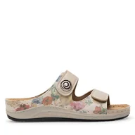 Klapki i japonki damskie - Klapki Inblu PF010100 Złoty - miniaturka - grafika 1