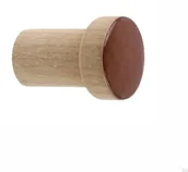 Wieszaki i stojaki - Wieszak ścienny Simple Drewniany Emaliowany Jasny Brązowy - Olej Biały - miniaturka - grafika 1