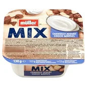 Kefiry, jogurty, maślanki - Müller - Jogurt o smaku śmietankowym z wafelkami kakaowymi - miniaturka - grafika 1