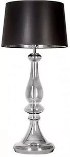 4concepts Lampa stołowa LOUVRE TRANSPARENT BLACK L203361253 - Lampy stojące - miniaturka - grafika 1
