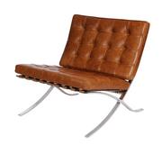Fotele - D2.Design Fotel BA1 brązowy jasny vintage 5902385713757 - miniaturka - grafika 1