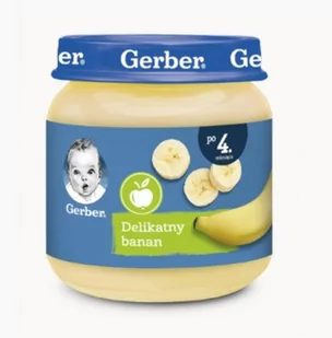 Gerber Deserek - delikatny banan - bez glutenu, cukru i dodatków - Desery dla dzieci - miniaturka - grafika 1