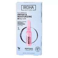 Serum do twarzy - Iroha Nature, Peptides Antiox Face Ampoule, Antyoksydacyjno-nawilżające ampułki do twarzy z peptydami, 5x1.5 ml - miniaturka - grafika 1