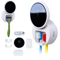 Końcówki do szczoteczek elektrycznych - ZENT® Uveo Plus – Inteligentny sterylizator UV z technologią Dual-LightCare™ i ThermoDry™ bez wiercenia, samoprzylepny z 3 uchwytami - miniaturka - grafika 1