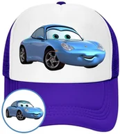 Czapki i chusty sportowe męskie - Czapka z Daszkiem Auta Niebieska z Nadrukiem Siatka Bejsbolówka - miniaturka - grafika 1
