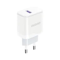 Ładowarki do telefonów - Ładowarka sieciowa do telefonu USB-A 18W - biała DUDAO - miniaturka - grafika 1