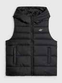 Kurtki i płaszcze dla chłopców - 4F Bezrękawnik z wypełnieniem syntetycznym chłopięcy - czarny 164 (13-14 lat) - miniaturka - grafika 1