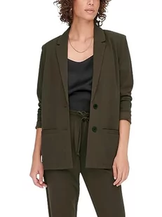 JACQUELINE de YONG longline blezer damski, czekoladowobrązowy, XS - Marynarki i żakiety damskie - miniaturka - grafika 1