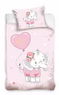 Pościel dla dzieci - POŚCIEL bawełniana SŁOŃ 160x200 cm - miniaturka - grafika 1